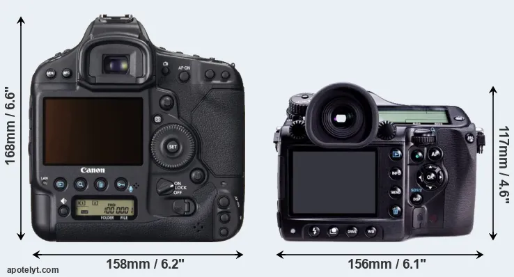 Comparison 1DX or 645D rear