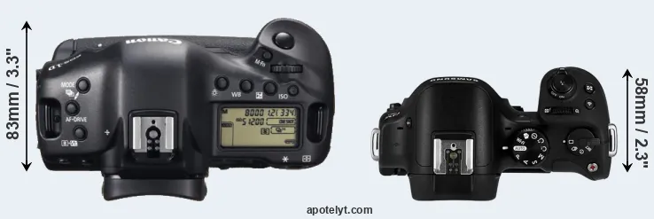 Compare 1DX versus NX30 top
