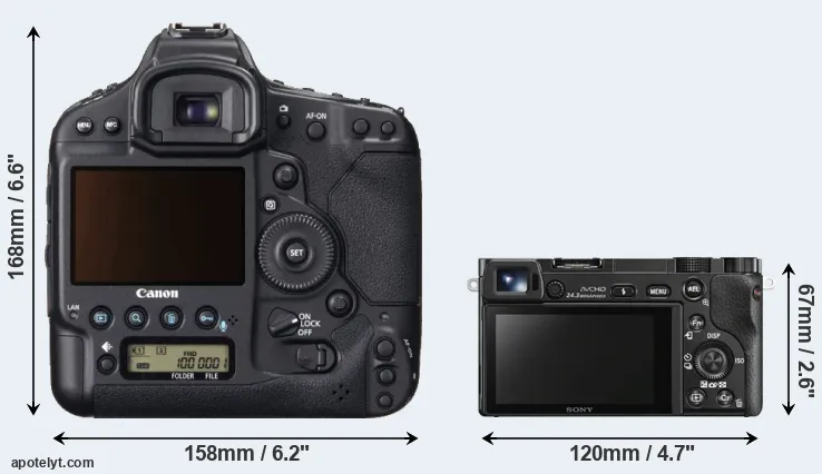 Comparison 1DX or A6000 rear