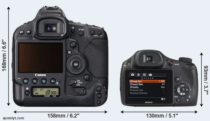 Comparison 1DX or HX350 rear