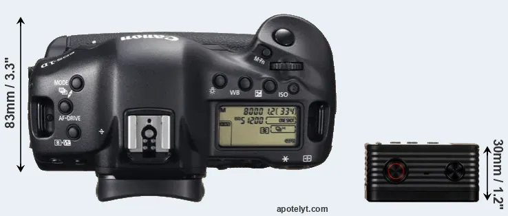 Compare 1DX versus RX0 top