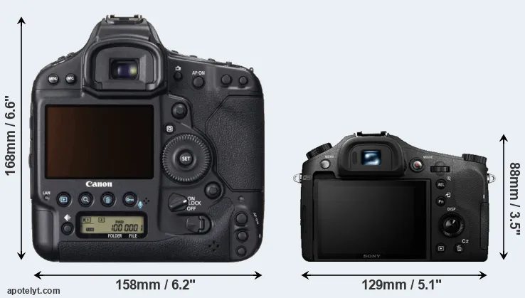 Comparison 1DX or RX10 II rear