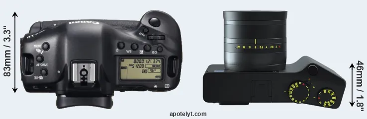 Compare 1DX versus ZX1 top