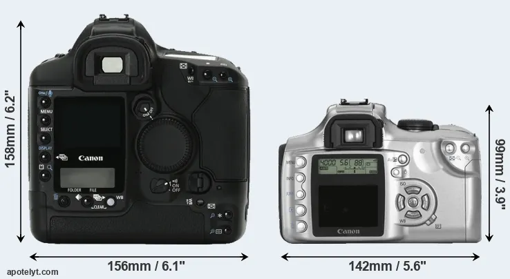 Comparison 1Ds Mark II or 300D rear