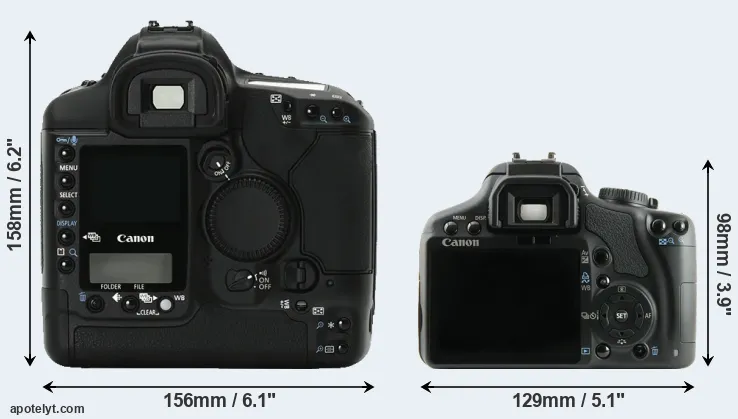 Comparison 1Ds Mark II or 450D rear