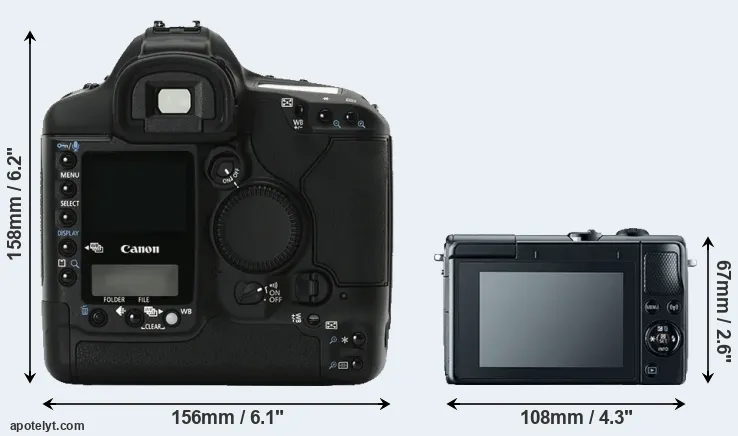 Comparison 1Ds Mark II or M100 rear