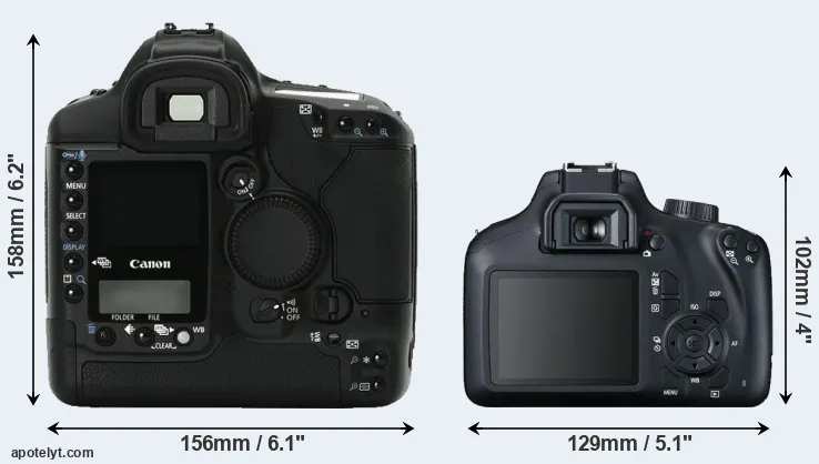 Comparison 1Ds Mark II or T100 rear
