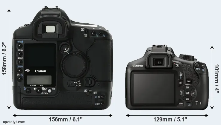 Comparison 1Ds Mark II or T6 rear