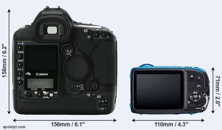 Comparison 1Ds Mark II or XP140 rear
