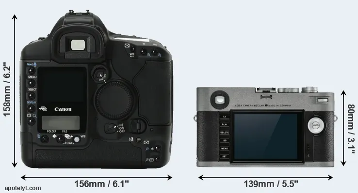 Comparison 1Ds Mark II or M-E Typ 240 rear