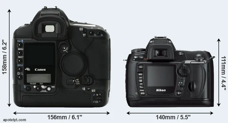 Comparison 1Ds Mark II or D70s rear