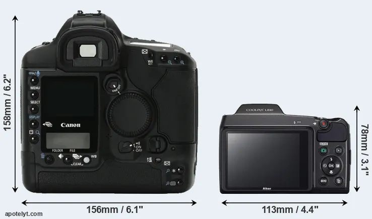 Comparison 1Ds Mark II or L840 rear