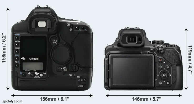 Comparison 1Ds Mark II or P1000 rear