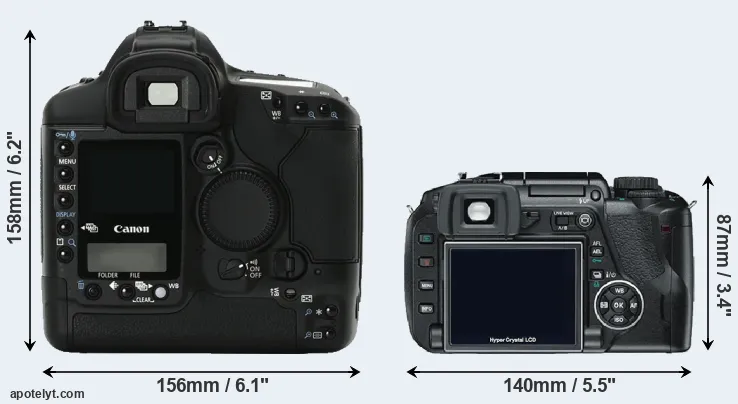 Comparison 1Ds Mark II or E-330 rear