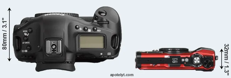 Compare 1Ds Mark II versus TG-5 top