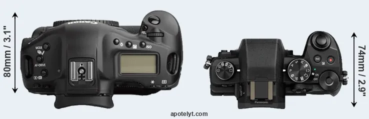 Compare 1Ds Mark II versus G80 top