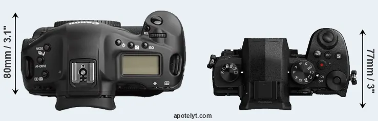 Compare 1Ds Mark II versus G90 top