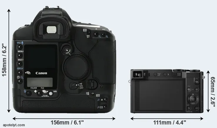 Comparison 1Ds Mark II or TZ100 rear