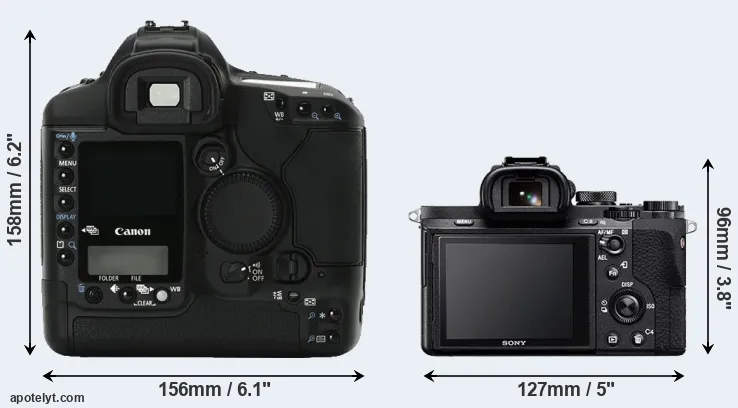 Comparison 1Ds Mark II or A7 II rear