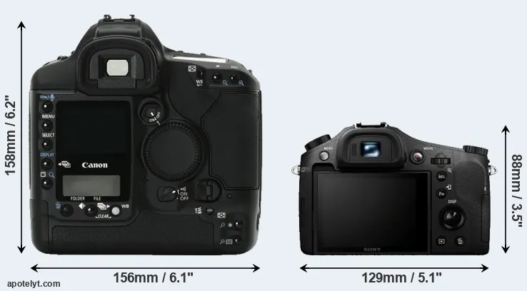 Comparison 1Ds Mark II or RX10 rear