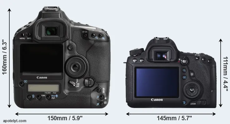 Comparison 1Ds Mark III or 6D rear