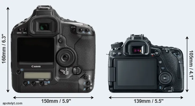 Comparison 1Ds Mark III or 80D rear
