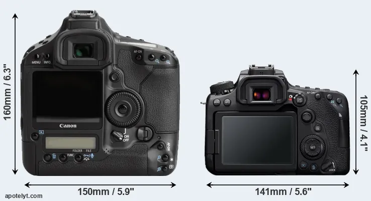 Comparison 1Ds Mark III or 90D rear