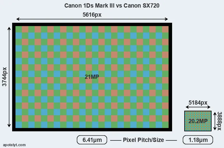 1Ds Mark III versus SX720 MP