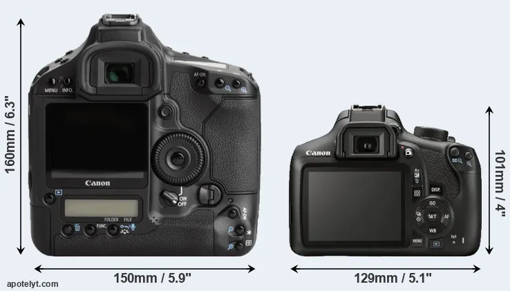 Comparison 1Ds Mark III or T6 rear