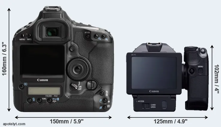 Comparison 1Ds Mark III or XC10 rear