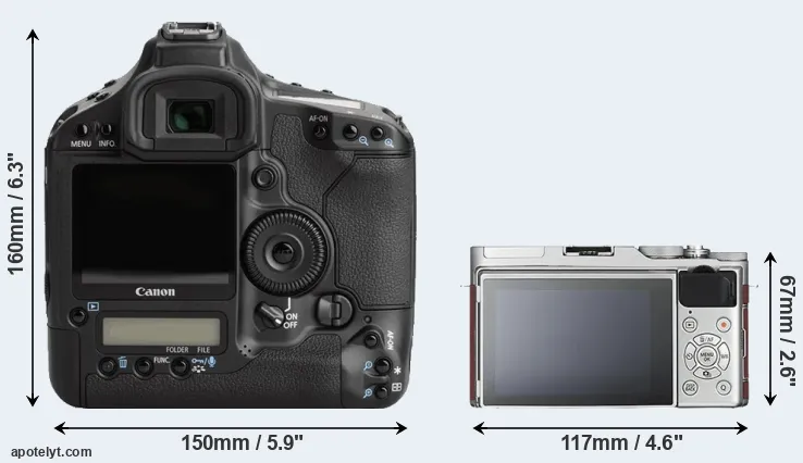 Comparison 1Ds Mark III or X-A3 rear