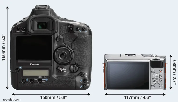 Comparison 1Ds Mark III or X-A5 rear