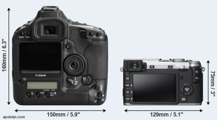 Comparison 1Ds Mark III or X-E2S rear
