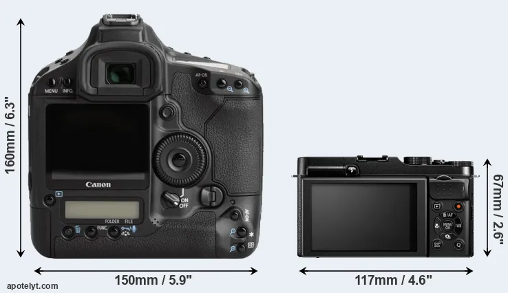 Comparison 1Ds Mark III or X-M1 rear
