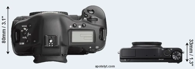 Compare 1Ds Mark III versus XQ1 top