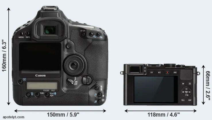 Comparison 1Ds Mark III or D-LUX Typ 109 rear