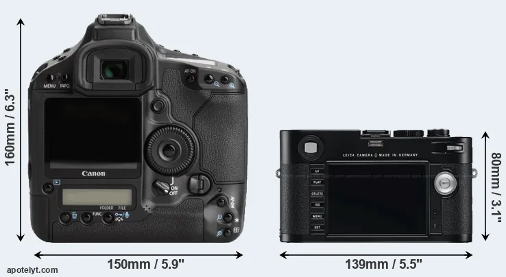Comparison 1Ds Mark III or M Typ 240 rear