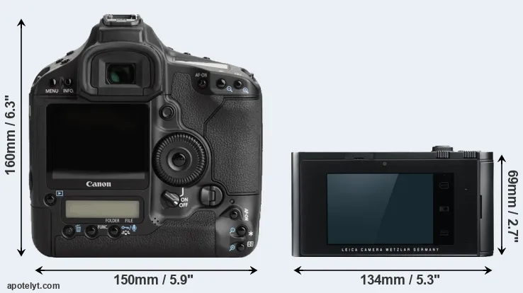 Comparison 1Ds Mark III or T Typ 701 rear