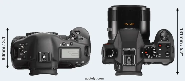 Compare 1Ds Mark III versus V-LUX Typ 114 top