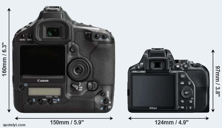 Comparison 1Ds Mark III or D3500 rear