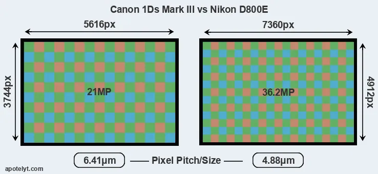 1Ds Mark III versus D800E MP