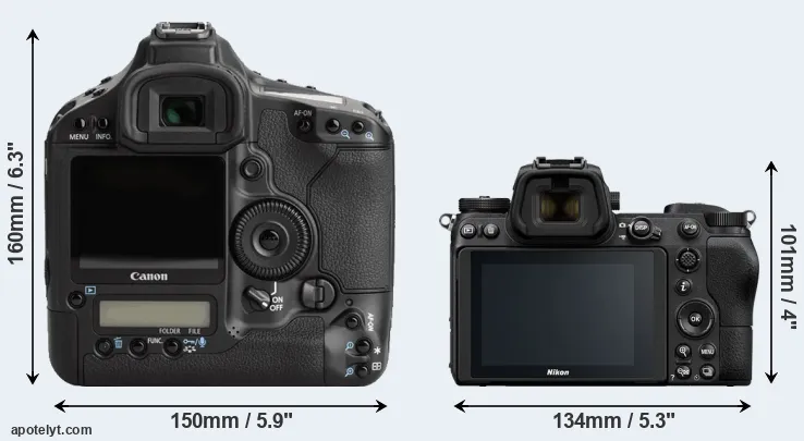 Comparison 1Ds Mark III or Z6 rear
