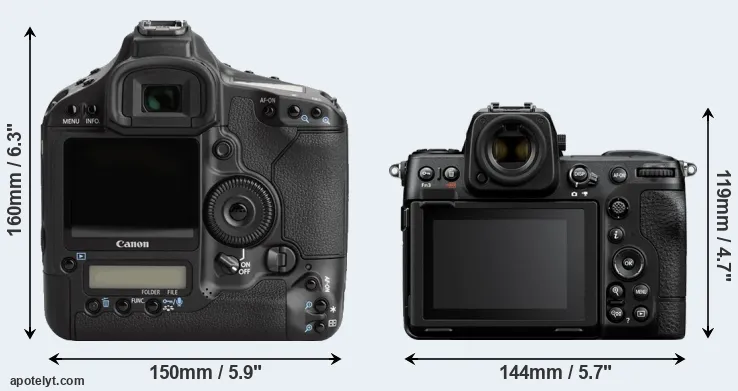 Comparison 1Ds Mark III or Z8 rear