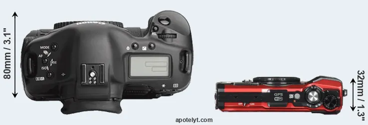 Compare 1Ds Mark III versus TG-5 top