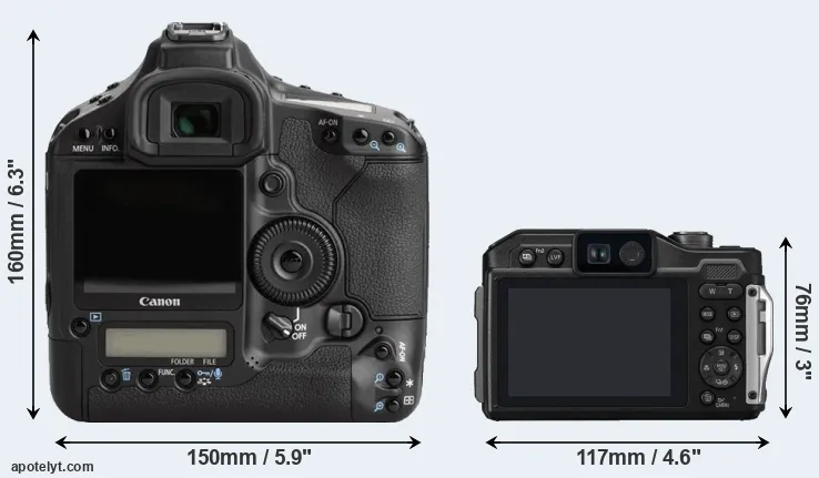 Comparison 1Ds Mark III or FT7 rear