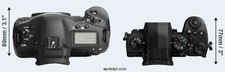 Compare 1Ds Mark III versus G95 top