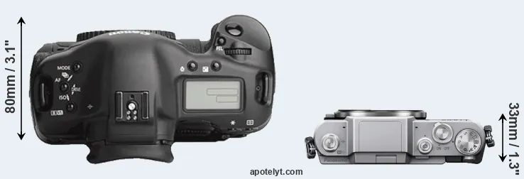 Compare 1Ds Mark III versus GF7 top