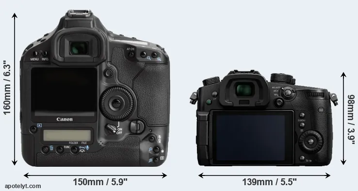 Comparison 1Ds Mark III or GH5 rear