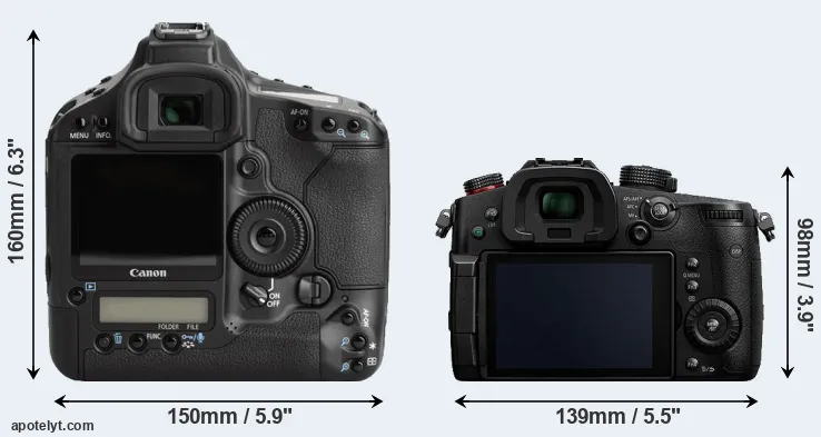 Comparison 1Ds Mark III or GH5s rear