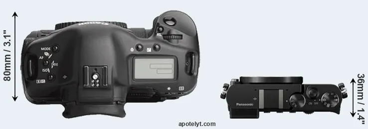 Compare 1Ds Mark III versus GM5 top